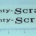 Pair Mighty Tonka Scraper Trailer Sticker Set Main Image