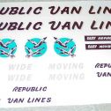 Tonka Republic Van Lines Semi Truck Sticker Set Main Image