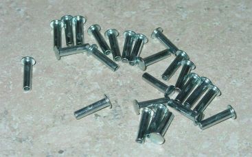 25 Semi Tubular 1/8" by 7/16" Tonka Rivets Main Image 25 Semi Tubular 1/8" by 7/16" Tonka Rivets Main Image