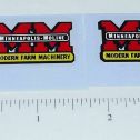 Pair Slik Toy Minneapolis Moline Implement Logo Stickers Main Image