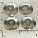 Set of 4 Structo Plated Hubcaps for 1/4" Axles Toy Part Main Image