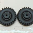 Pair of Rubber Tonka Script Tire Toy Parts Main Image