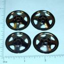Set of 4 Plated Tonka Triangle Hole Hubcap Toy Parts Main Image