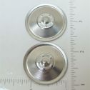 Set of 2 Zinc Plated Tonka Solid Hubcap Toy Parts Alternate View 1