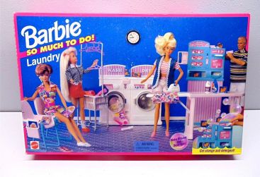 Rare Barbie & Friends Unopened Vintage Mattel So Much To Do Laundry Play Set Main Image