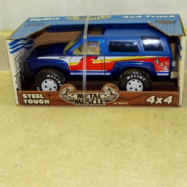 Vintage Nylint 4X4 Truck In Box With Strap, No. 1223, Metal Muscle, Nice Main Image Vintage Nylint 4X4 Truck In Box With Strap, No. 1223, Metal Muscle, Nice Main Image