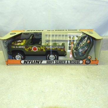Vintage Nylint Army Search & Rescue Set, Truck In Box, Pressed Steel No. 660 Main Image