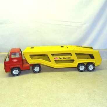 Vintage Tonka Cab Over Car Carrier Semi Truck, Pressed Steel Toy Main Image