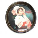 Vintage Coca Cola-Betty Girl 1914 Advertising-1972 repro Metal Serving Tray Main Image