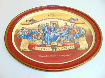 Miller High Life Birth of a Nation Metal Serving Tray-Barware-very good Main Image