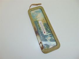 Antique Advertising Thermometer-F.G. Lohman-Hudson and Essex Agency Amherst, WI