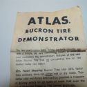 Vintage Atlas Bucron Tires Rubber Ball Tire Compound Demonstrator Kit 1960'S Alternate View 2