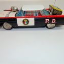 Vintage 1950's Ichiko Tin Litho Toy Friction Car Highway Patrol Police Car 11 in Alternate View 2