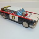 Vintage 1950's Ichiko Tin Litho Toy Friction Car Highway Patrol Police Car 11 in Alternate View 1