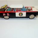 Vintage 1950's Ichiko Tin Litho Toy Friction Car Highway Patrol Police Car 11 in Alternate View 3