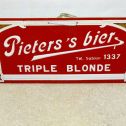 Vintage Pieters's Bier, Beer Sign, Cardboard Velour, Triple Blonde, 12.75" Alternate View 2