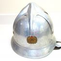 Vintage 1950's Yugoslavian Firefighters Helmet-Aluminum-Red Star-fair Main Image