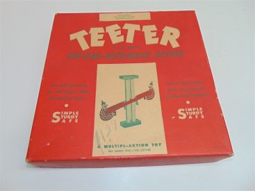 Vintage 1944 Teeter Zig Zag See Saw Toy-Multipl-Aktion Toy Co. Minneapolis-Works Main Image Vintage 1944 Teeter Zig Zag See Saw Toy-Multipl-Aktion Toy Co. Minneapolis-Works Main Image