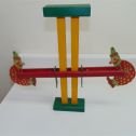 Vintage 1944 Teeter Zig Zag See Saw Toy-Multipl-Aktion Toy Co. Minneapolis-Works Alternate View 7
