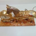 Vintage Cast Horse and Clock shelf/desk Decoration-Clock does not work-Used-Fair Alternate View 3