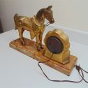 Vintage Cast Horse and Clock shelf/desk Decoration-Clock does not work-Used-Fair Alternate View 4