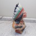 Antique Painted Chalkware Iroquois Cigar Store Indian Bust - Very Nice Condition Alternate View 7