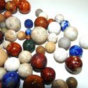 Vintage Lot Of 100 Vintage Antique Marbles - Stone - Ceramic - Clay Alternate View 3