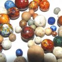 Vintage Lot Of 100 Vintage Antique Marbles - Stone - Ceramic - Clay Alternate View 5