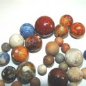 Vintage Lot Of 100 Vintage Antique Marbles - Stone - Ceramic - Clay Alternate View 6