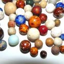 Vintage Lot Of 100 Vintage Antique Marbles - Stone - Ceramic - Clay Alternate View 9