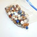 Vintage Lot Of 100 Vintage Antique Marbles - Stone - Ceramic - Clay Alternate View 10