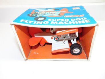 Vintage 1972 Buddy L Super Dog Flying Machine Plane #5128-Orange/White-in box. Main Image