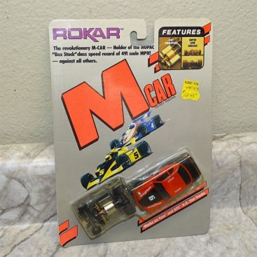 Vintage 1987 Rokar M-Car Ford Thunderbird Slot Car Racer, Mint on Sealed Card Main Image Vintage 1987 Rokar M-Car Ford Thunderbird Slot Car Racer, Mint on Sealed Card Main Image