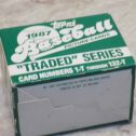 1987 Topps Traded Baseball Card Factory Set - 132 Cards in Retail Set Box Alternate View 2