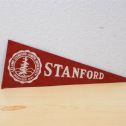 Vintage Stanford Junior University Felt Pennant Flag Alternate View 1