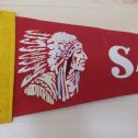 Vintage Santa Rosa, NM. Felt Pennant Flag w/Indian in Headdress Graphic Alternate View 2