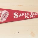 Vintage Santa Rosa, NM. Felt Pennant Flag w/Indian in Headdress Graphic Alternate View 1