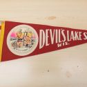 Vintage Devil's Lake State Park Felt Pennant Flag Main Image