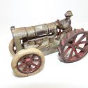 Vintage Tractor-cast Iron Gray/Red Ford/Fordson w/ farmer-Arcade?-fair shape Alternate View 1