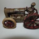 Vintage Tractor-cast Iron Gray/Red Ford/Fordson w/ farmer-Arcade?-fair shape Alternate View 2