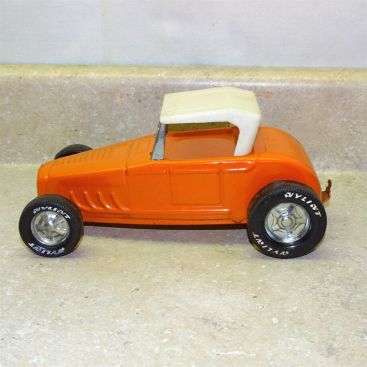 Vintage Nylint Jalopy Roadster Car, Pressed Steel, Orange Hot Rod Main Image Vintage Nylint Jalopy Roadster Car, Pressed Steel, Orange Hot Rod Main Image