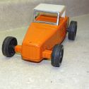 Vintage Nylint Jalopy Roadster Car, Pressed Steel, Orange Hot Rod Alternate View 3