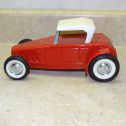 Vintage Nylint Jalopy Roadster Car, Pressed Steel, Red Hot Rod #2 Main Image