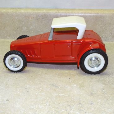 Vintage Nylint Jalopy Roadster Car, Pressed Steel, Red Hot Rod #2 Main Image Vintage Nylint Jalopy Roadster Car, Pressed Steel, Red Hot Rod #2 Main Image