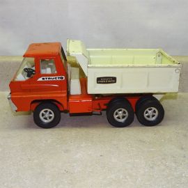 Vintage Structo Turbine Cab Hydraulic Dump Truck Steer_O_Matic, Pressed Steel