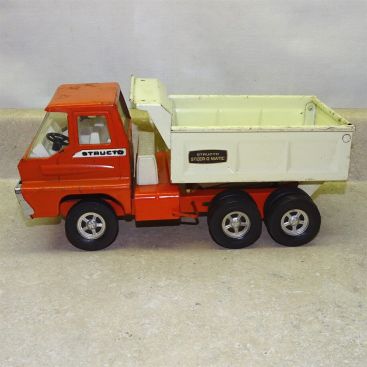 Vintage Structo Turbine Cab Hydraulic Dump Truck Steer_O_Matic, Pressed Steel Main Image Vintage Structo Turbine Cab Hydraulic Dump Truck Steer_O_Matic, Pressed Steel Main Image