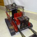 Vintage Steam Dozer Scoop Toy, Erector Set Style Hand Assembled Industrial Steel Alternate View 3