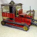 Vintage Steam Dozer Scoop Toy, Erector Set Style Hand Assembled Industrial Steel Alternate View 10