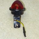 Vintage Auto Lamp Pair (2) Red + Green Glass Lamp Lens, Chicago Model 666 Lights Alternate View 3