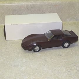 Vintage1982 Corvette Stingray Dealer Promo Car + Box, Dark Claret
